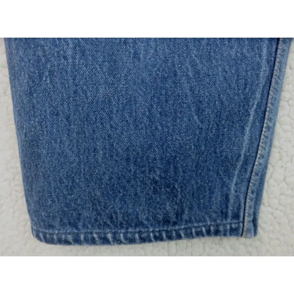Vintage LEVIS Jeans 501 Denim 90s Size‎ 42x26 USA Made Button Fly Blue